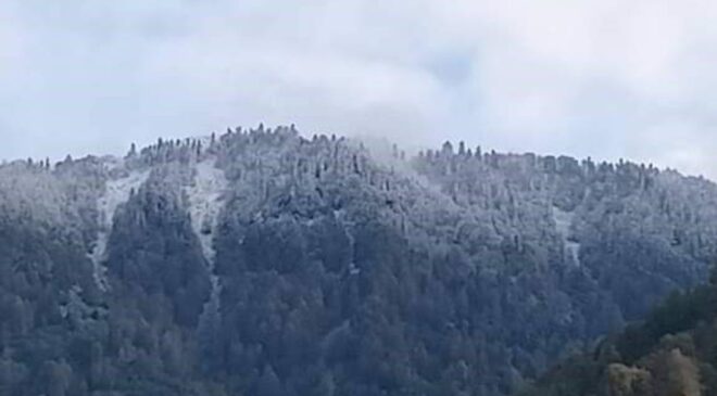 Zonguldak’a mevsimin ilk karı yağdı