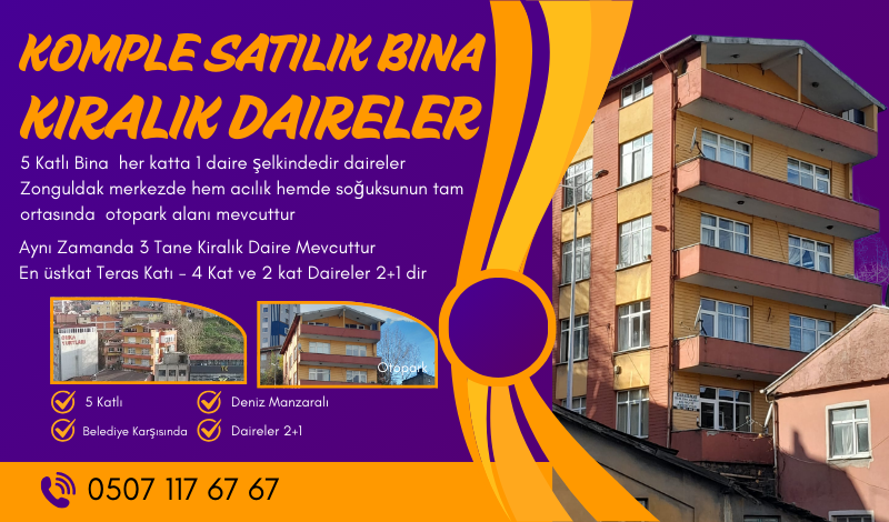 SATILIK BİNA KİRALIK DAİRELER